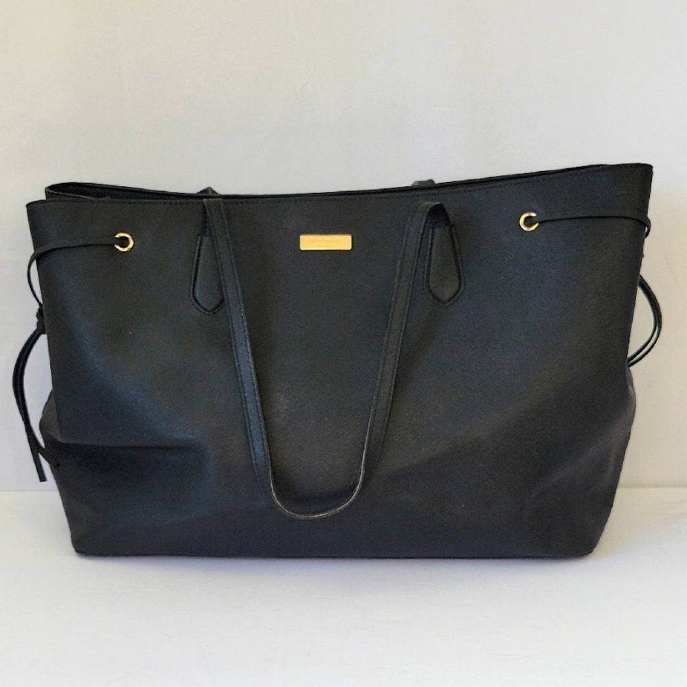 Kate Spade Ari Laurel Way Cowhide Leather Tote Bag Black